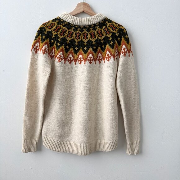 Madewell Fair Isle Sweater Small Wool Alpaca Blend Cozy Winter Knit S - Picture 3 of 9